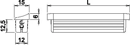 LED profil LAB SHE metall 24V