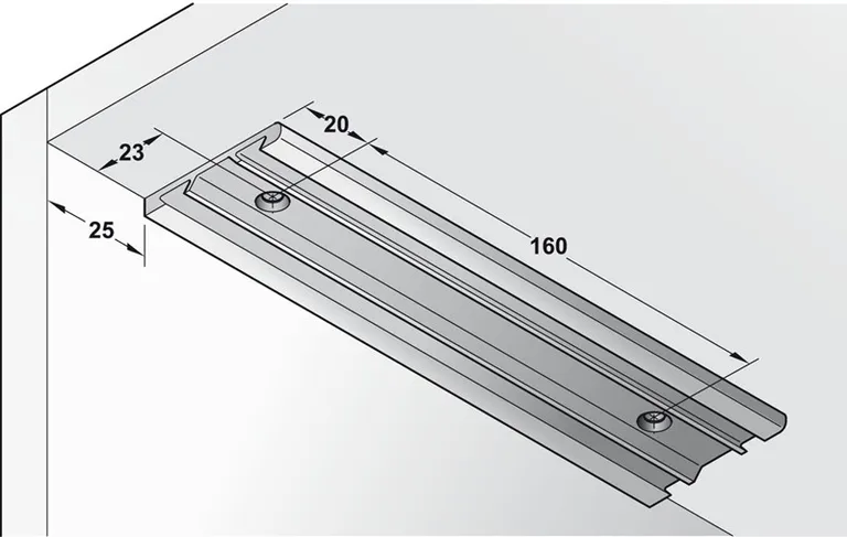 Barracuda klaffestøtte med vaierbrems, høyre, D=310mm