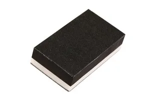 Håndslipekloss dobbeltsidig grip 70x125mm myk/hard